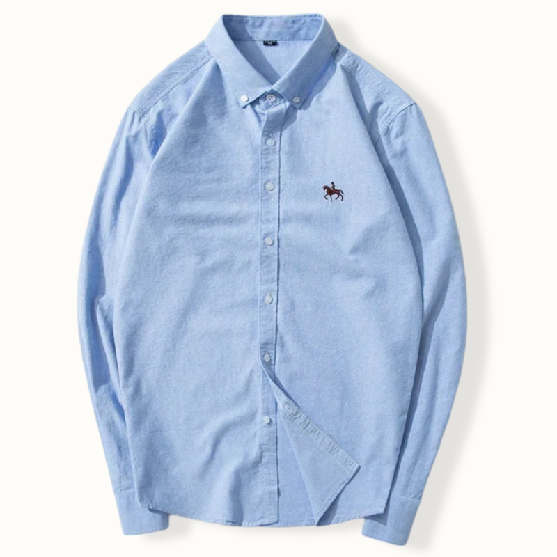 Acton Embroidery Washed Button Up