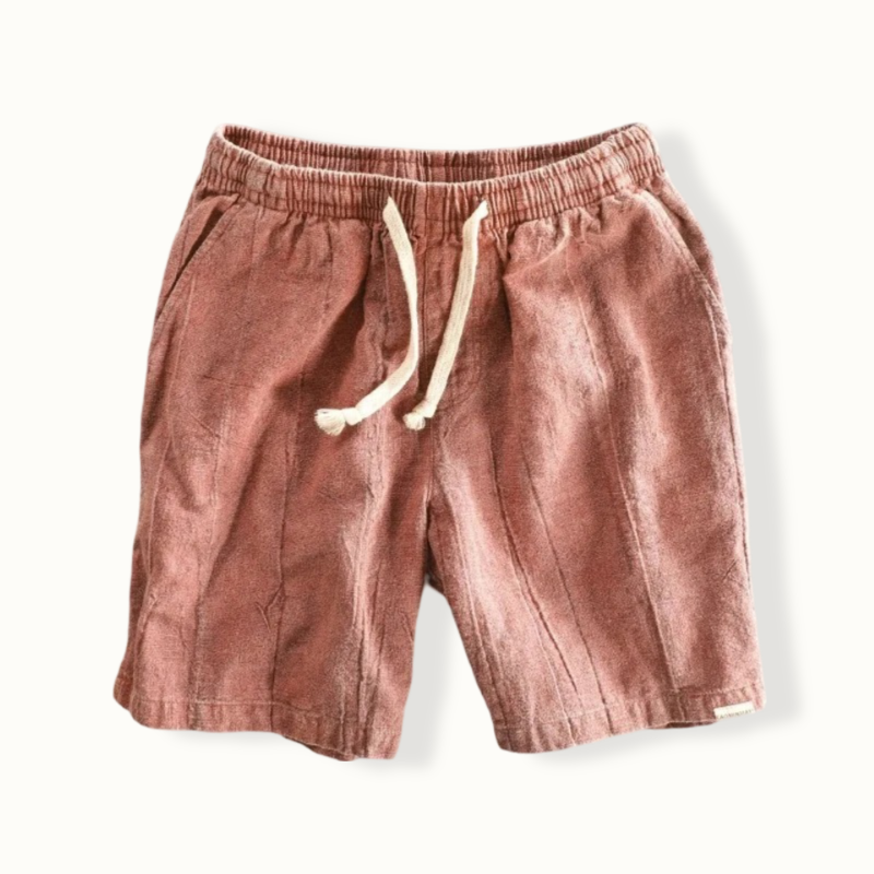Saue Vintage Elastic Waist Shorts
