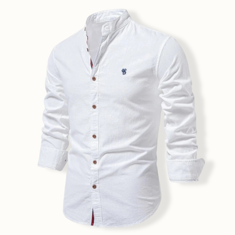Fuiloro Band Collar Button Up