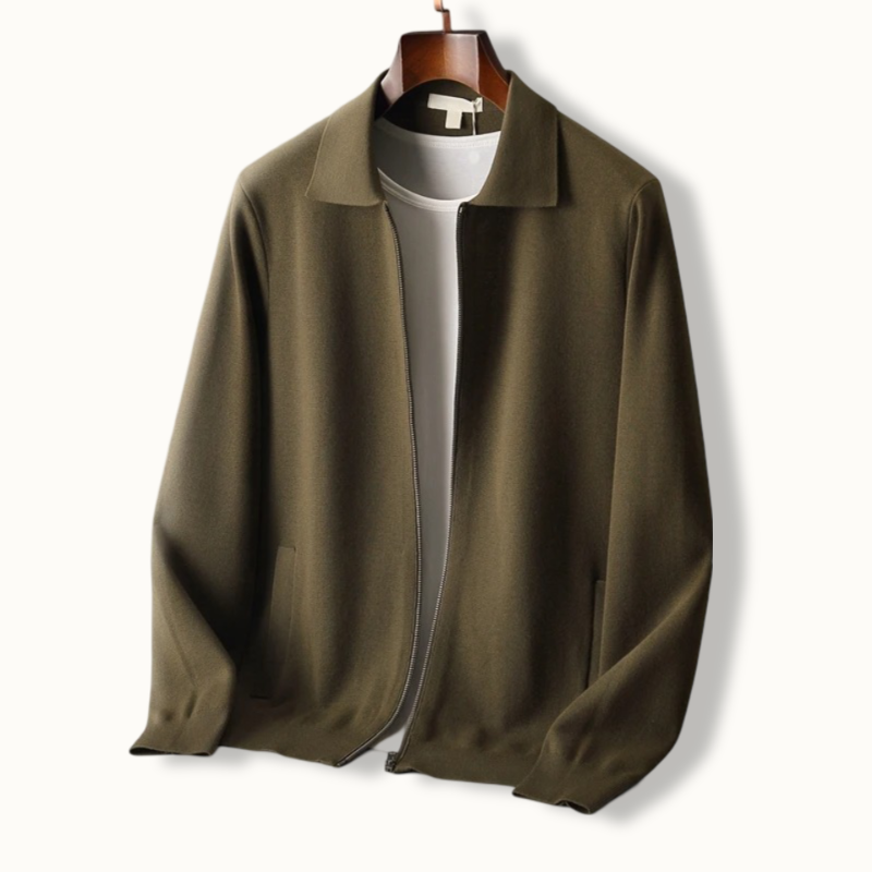 Luxe Cashmere Zip-Up Jacket