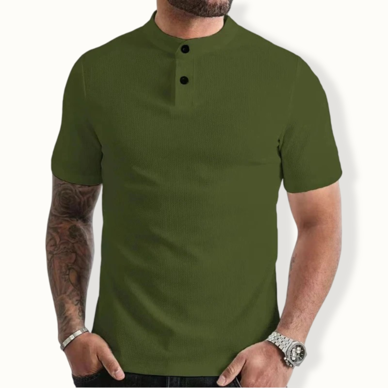 Tirana Casual Henley Collar Polo