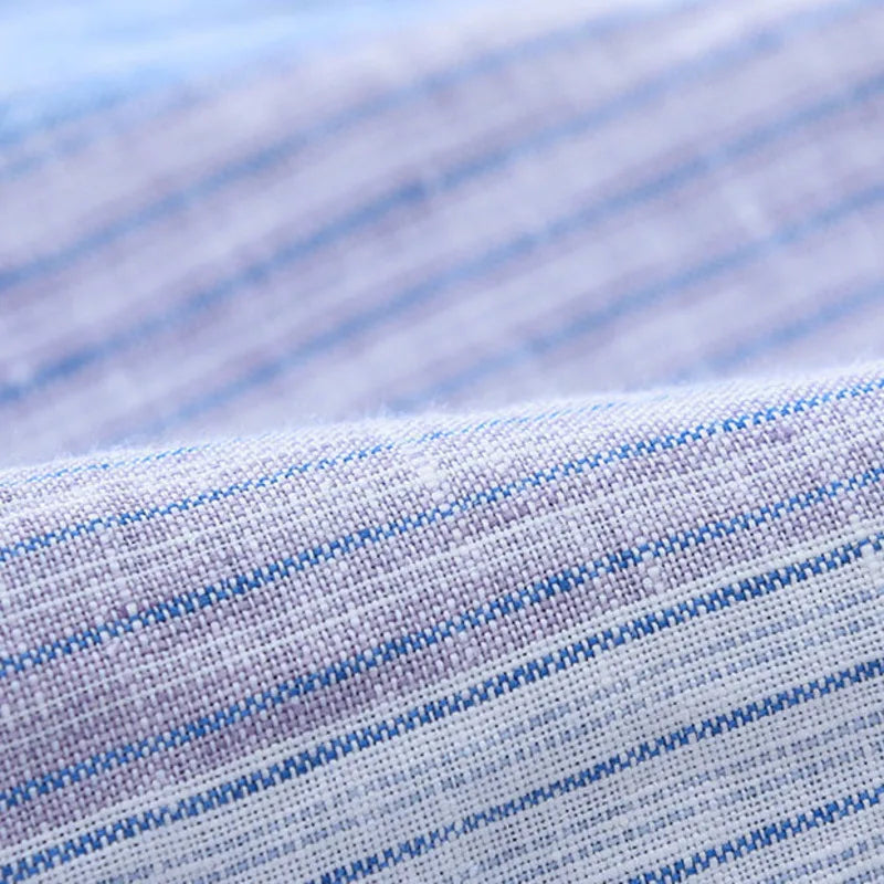 Traun Stripe Linen Button Up