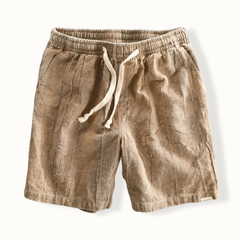 Saue Vintage Elastic Waist Shorts