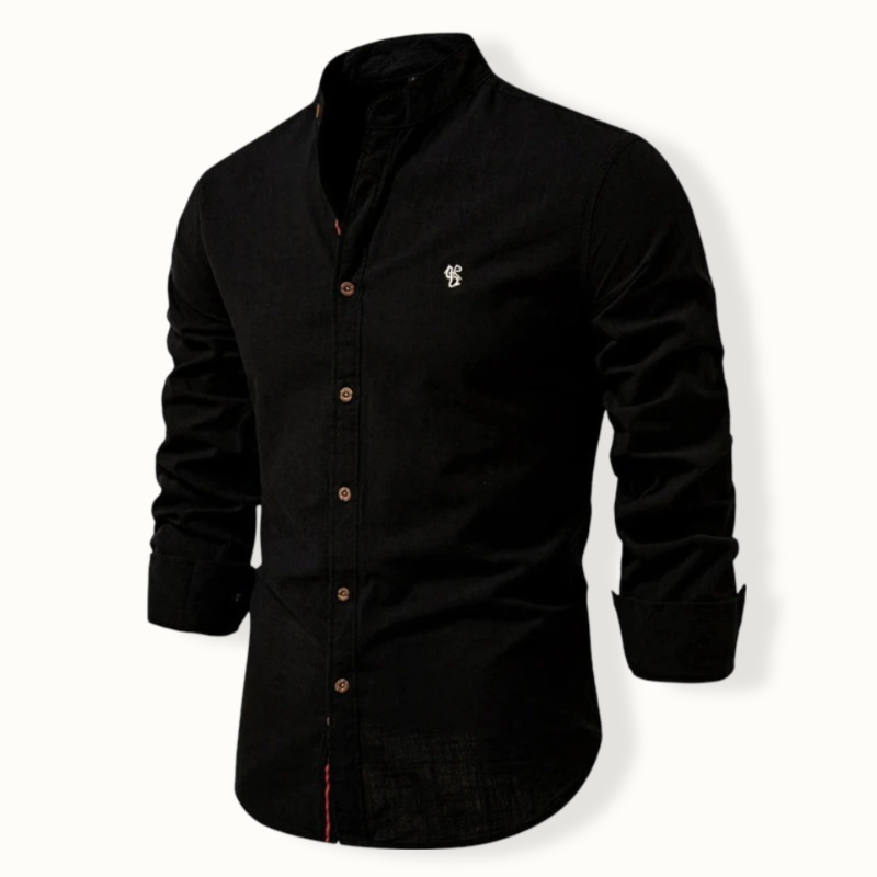 Fuiloro Band Collar Button Up