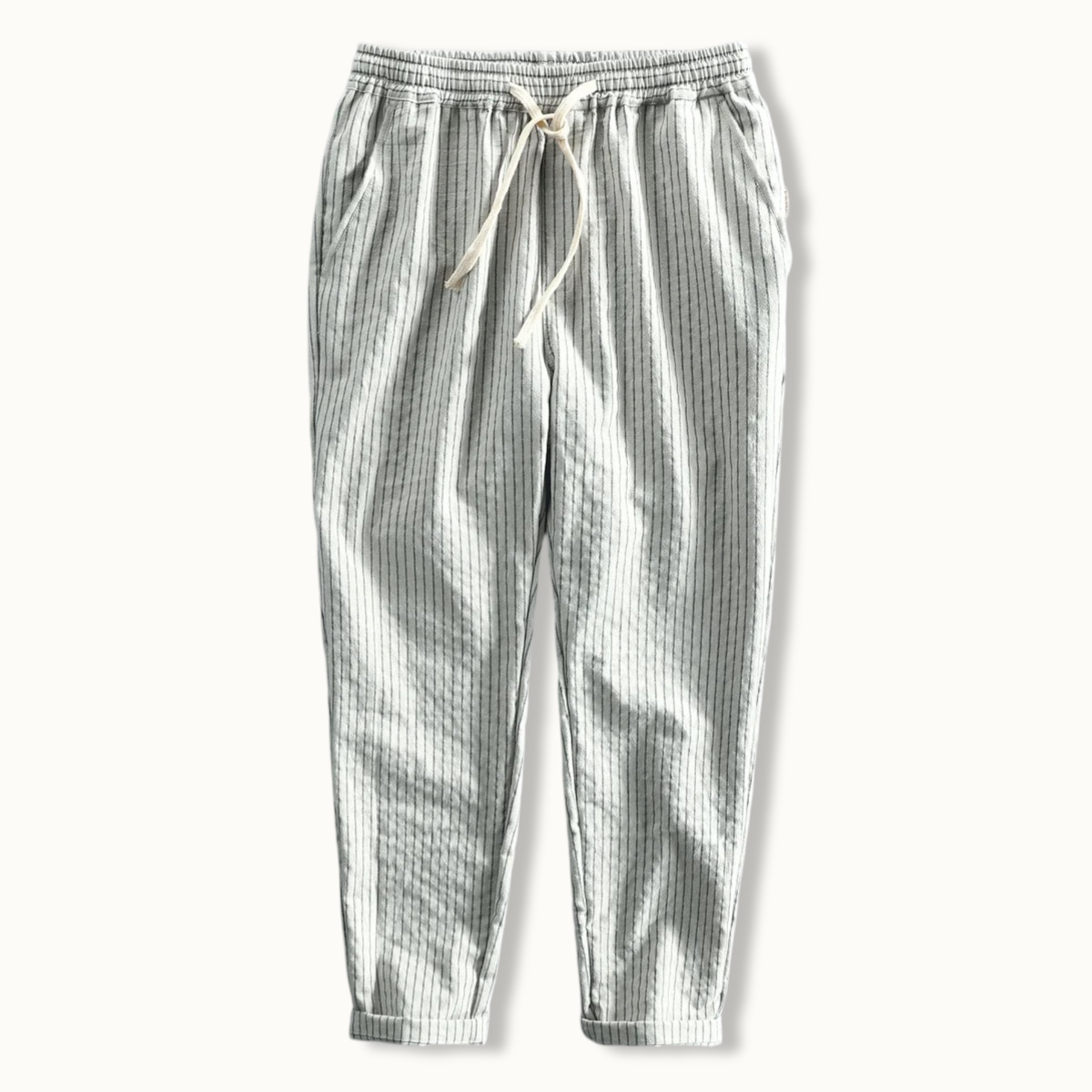 Coastal Stripe Linen Pants