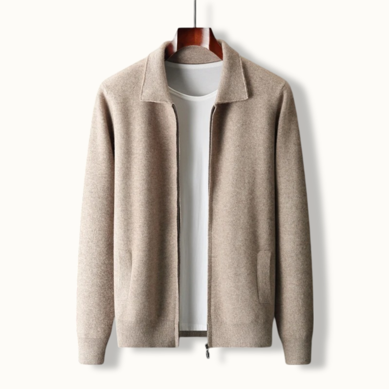 Luxe Cashmere Zip-Up Jacket