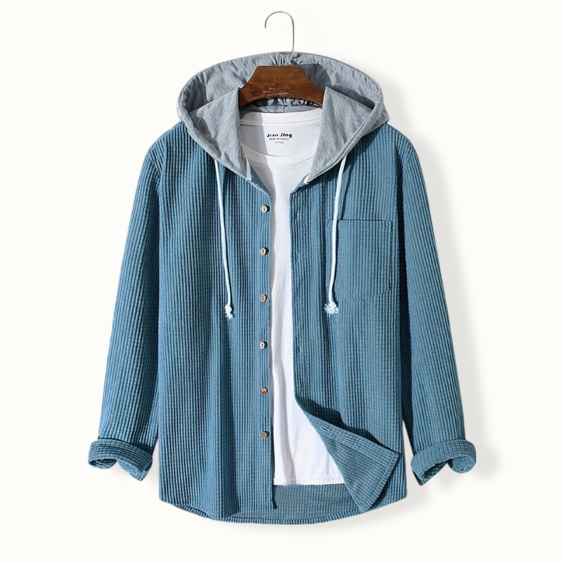 Solterra Button Up Waffle Hoodie
